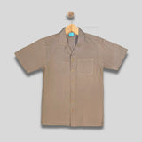 NIKOLO: khaki button down