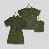 YOHAN: olive gree button down